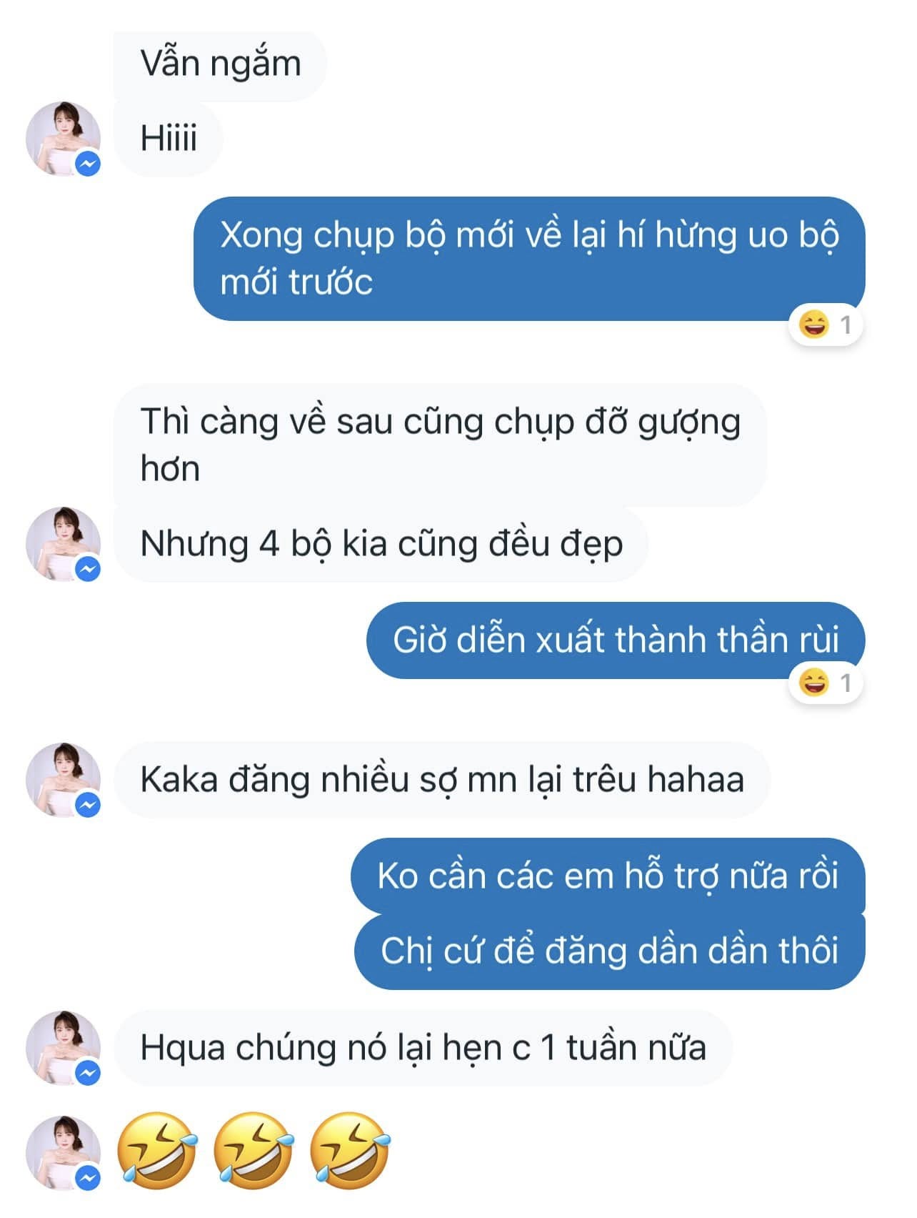 Feedback khách chụp 4 bộ/tuần