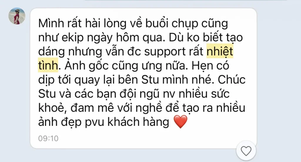 Feedback tin nhắn Minh Trí Studio - ảnh 1