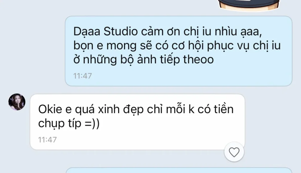 Feedback tin nhắn Minh Trí Studio - ảnh 1