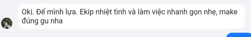 Feedback tin nhắn Minh Trí Studio - ảnh 1