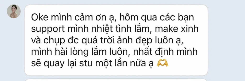 Feedback tin nhắn Minh Trí Studio - ảnh 1